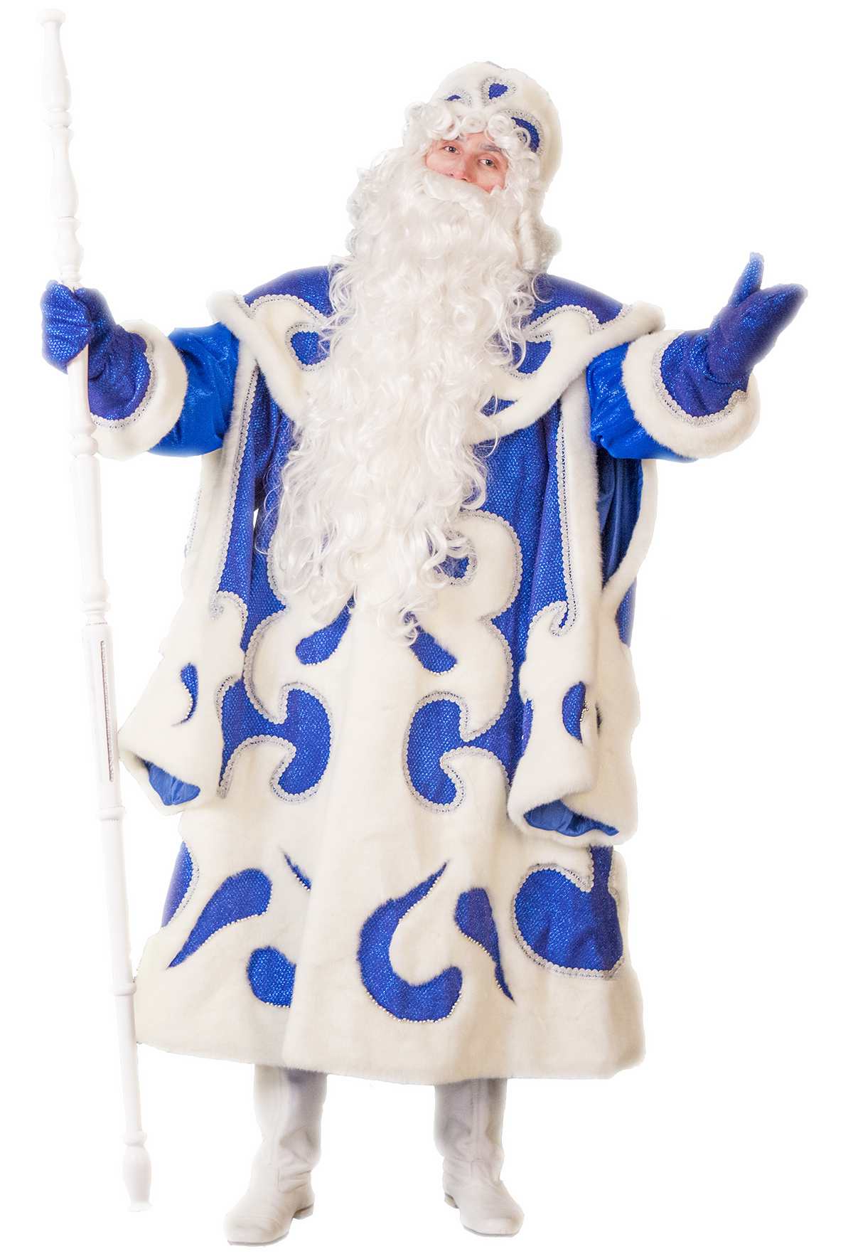 Дед Мороз синий костюм